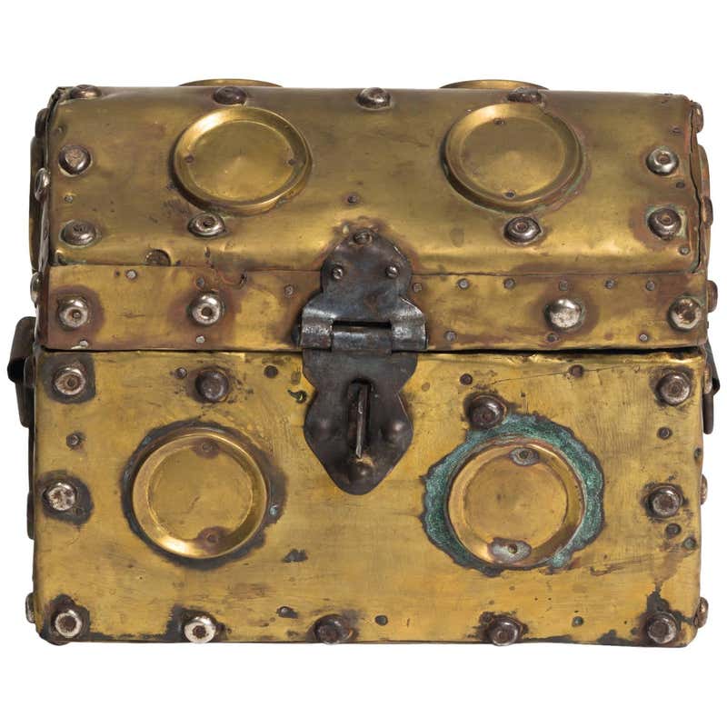 Brass studded dispatch box at 1stDibs