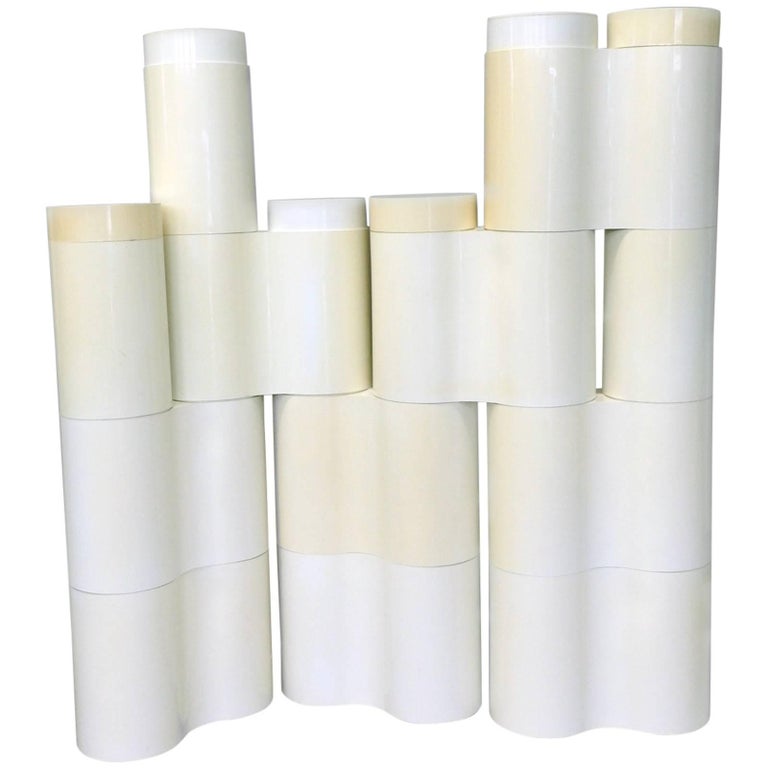 Op Pop Mod Italian Stackable Plastic Room Divider Screen at 1stDibs