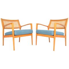 Pair of Model F139 Teak Lounge Chairs by Karl Erik Ekselius