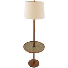 Vintage Gordon & Jane Martz Floor Lamp with Integrated Table