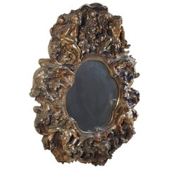 Espejo de Pared Escultórico Fantasía Dorado, Ángeles, Centauro, Finesse Originals