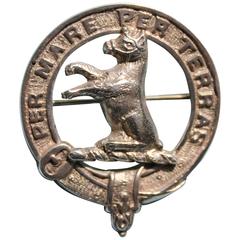 Alexander Antique Sterling Silver Scottish Clan Badge by McKenzie and Co.
