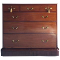 Vintage Edwardian Mahogany Chest of Drawers Campaign