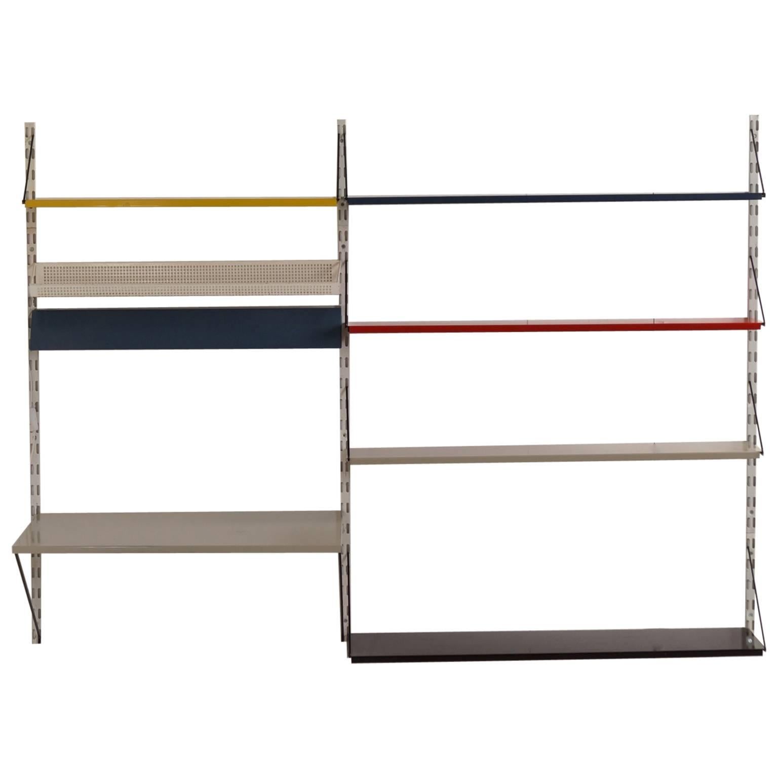 Wall Unit with Desk by Tjerk Reijenga for Pilastro, 1960s For Sale