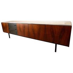 Italian Rosewood and Marble Sideboard, circa 1960