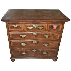 18th Century English Walnut and Kashmir Walnut Chest 11