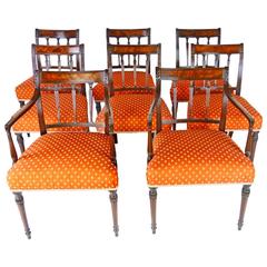 Eight George III Period Sheraton Dining Chair Set 3
