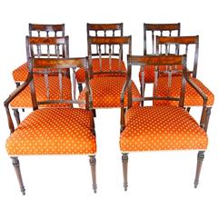 8 Dining Chair Set George III Period - Cuban Mahogany - RETIREMENT SALE