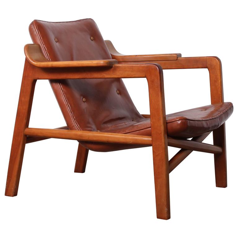 Tove and Edvard KindtLarsen 'Fireplace' Lounge Chair in Original