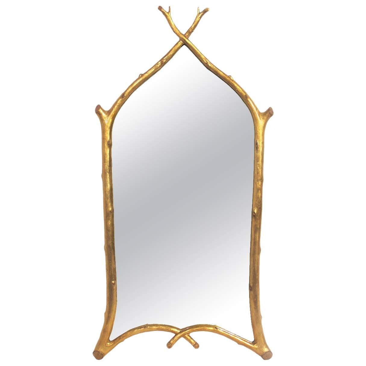 Gilt Branches Mirror by Carol Canner for Carvers Guild