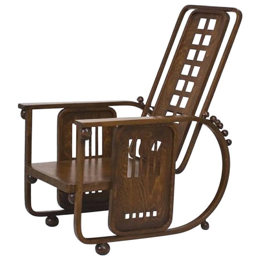 Sitzmaschine Chair by Josef Hoffman, Model No. 670 For Sale