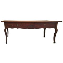 French Country Walnut Desk 6