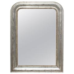 Antique French Louis Philippe Silvered Mirror