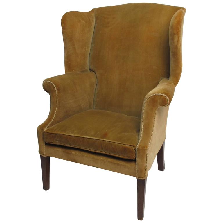 Irish 18th Century Wingback Chair For Sale at 1stdibs