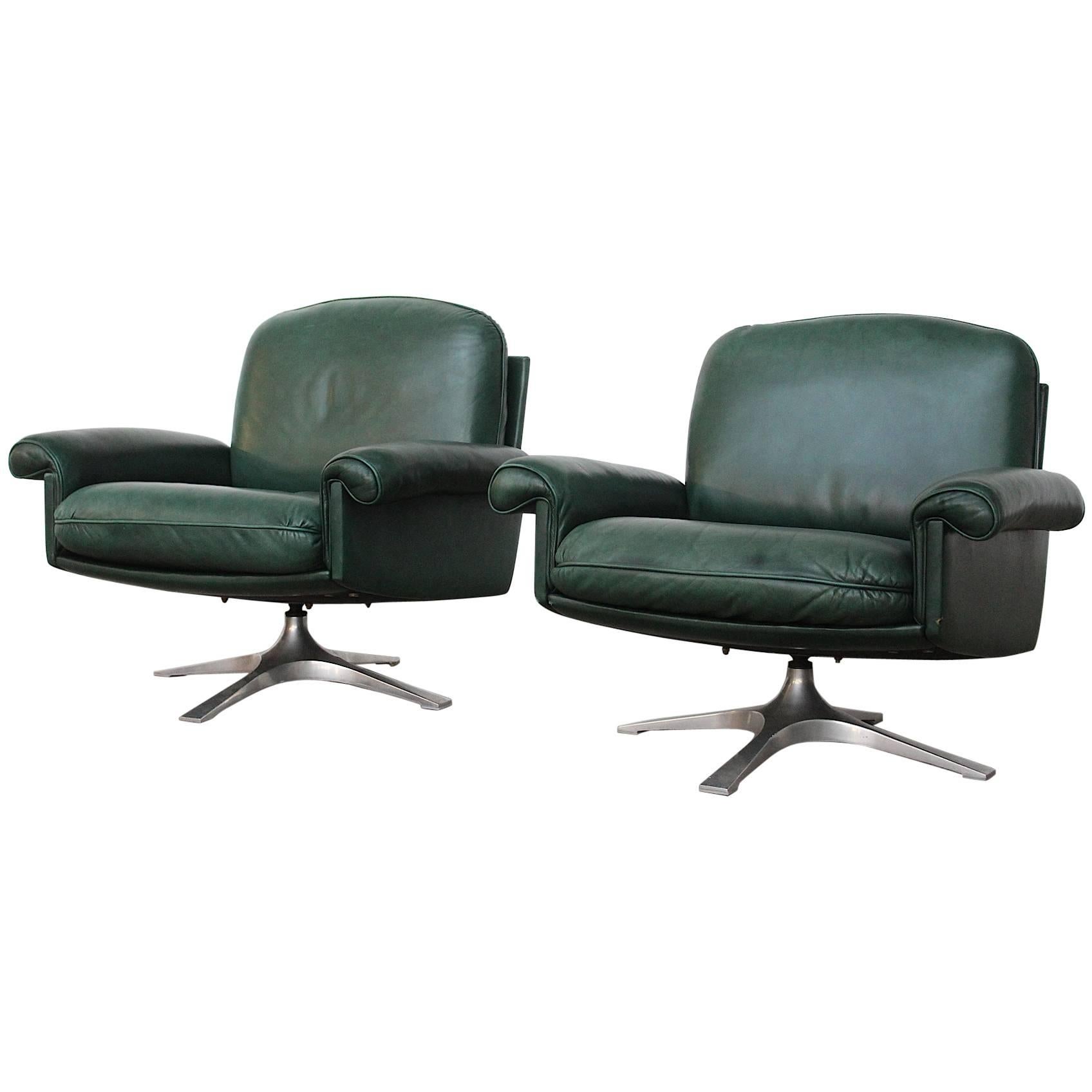 Pair of De Sede DS31 Lounge Chairs