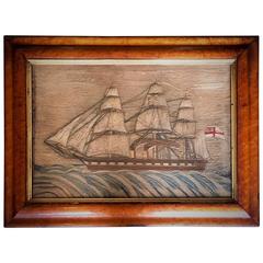19th Century Sailor's Folk Art Woolie