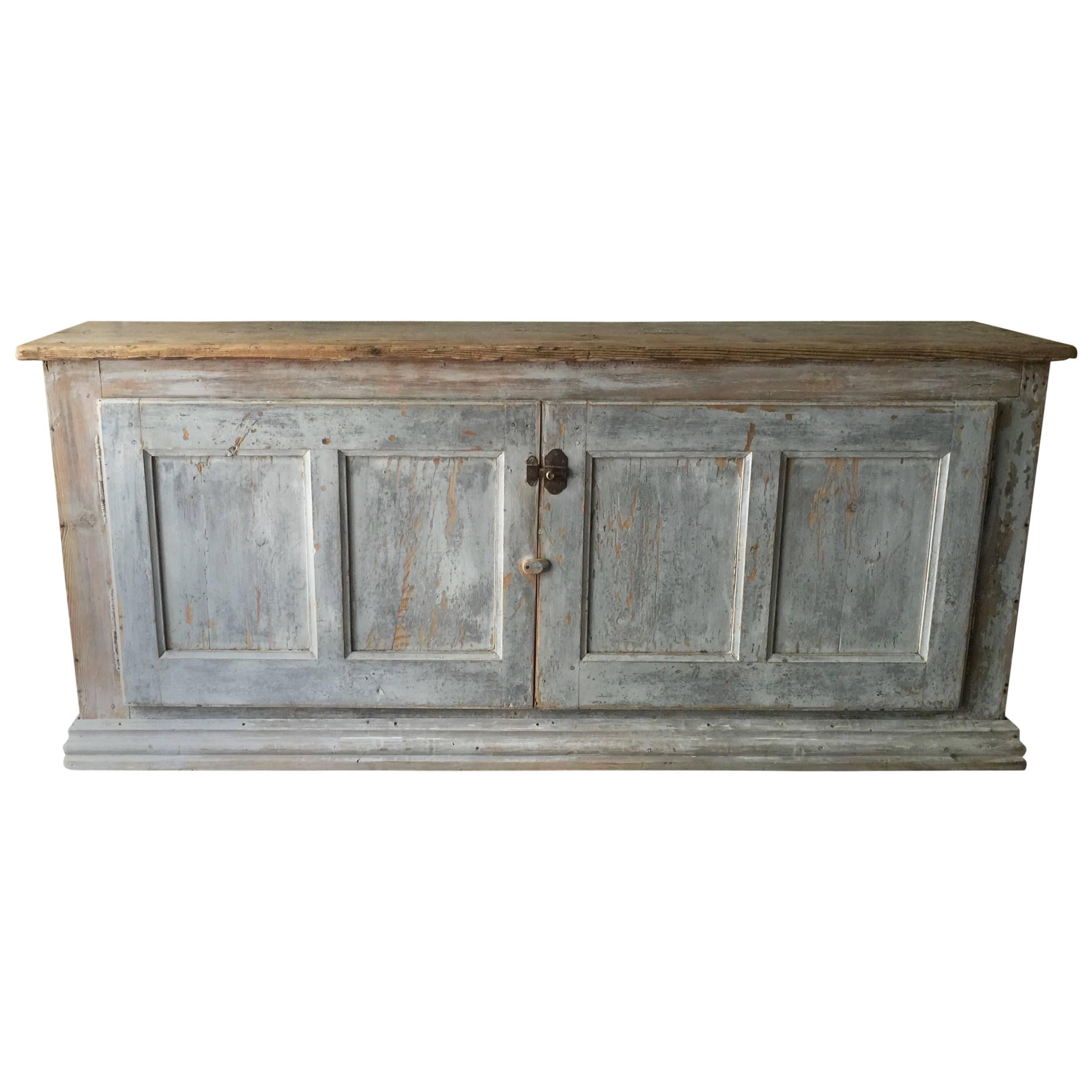 19th Century French Painted Long Sideboard