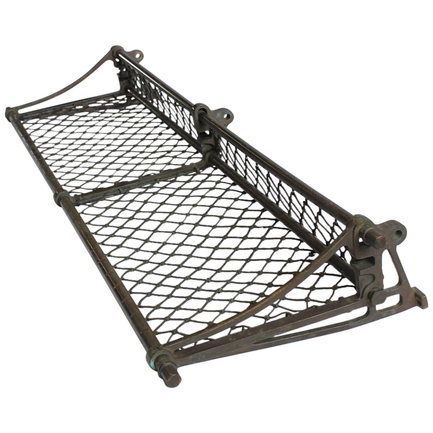 Antique American Train Luggage Rack For Sale