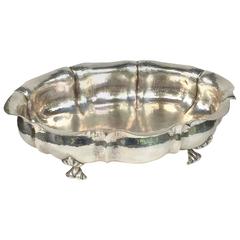 Vintage Italian, 800 Silver Hammered Bowl, 20th Century