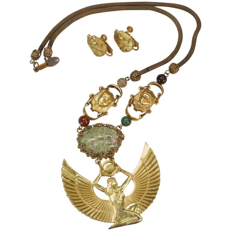 Miriam Haskell Egyptian Revival Goddess 