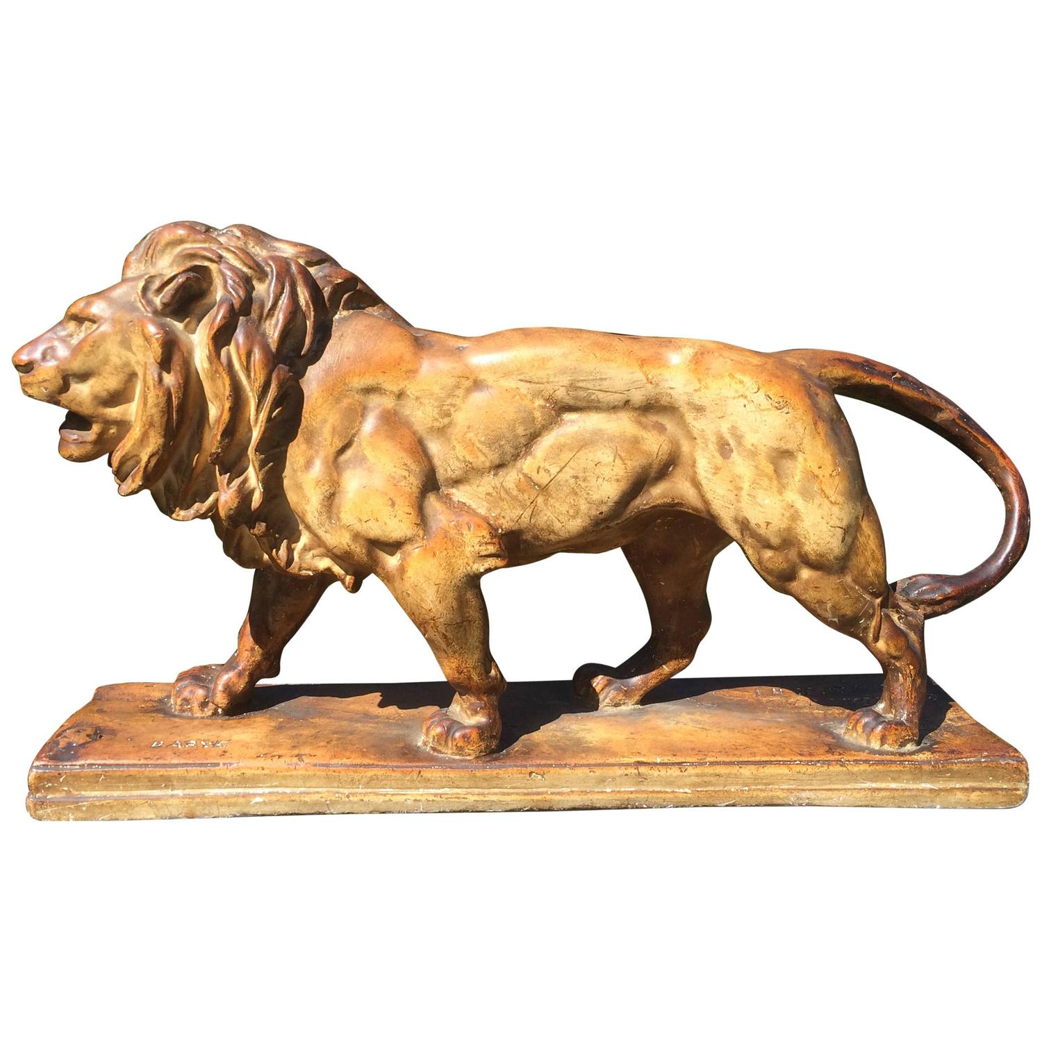 Lion Sculpture by AntoineLouis Barye For Sale at 1stdibs