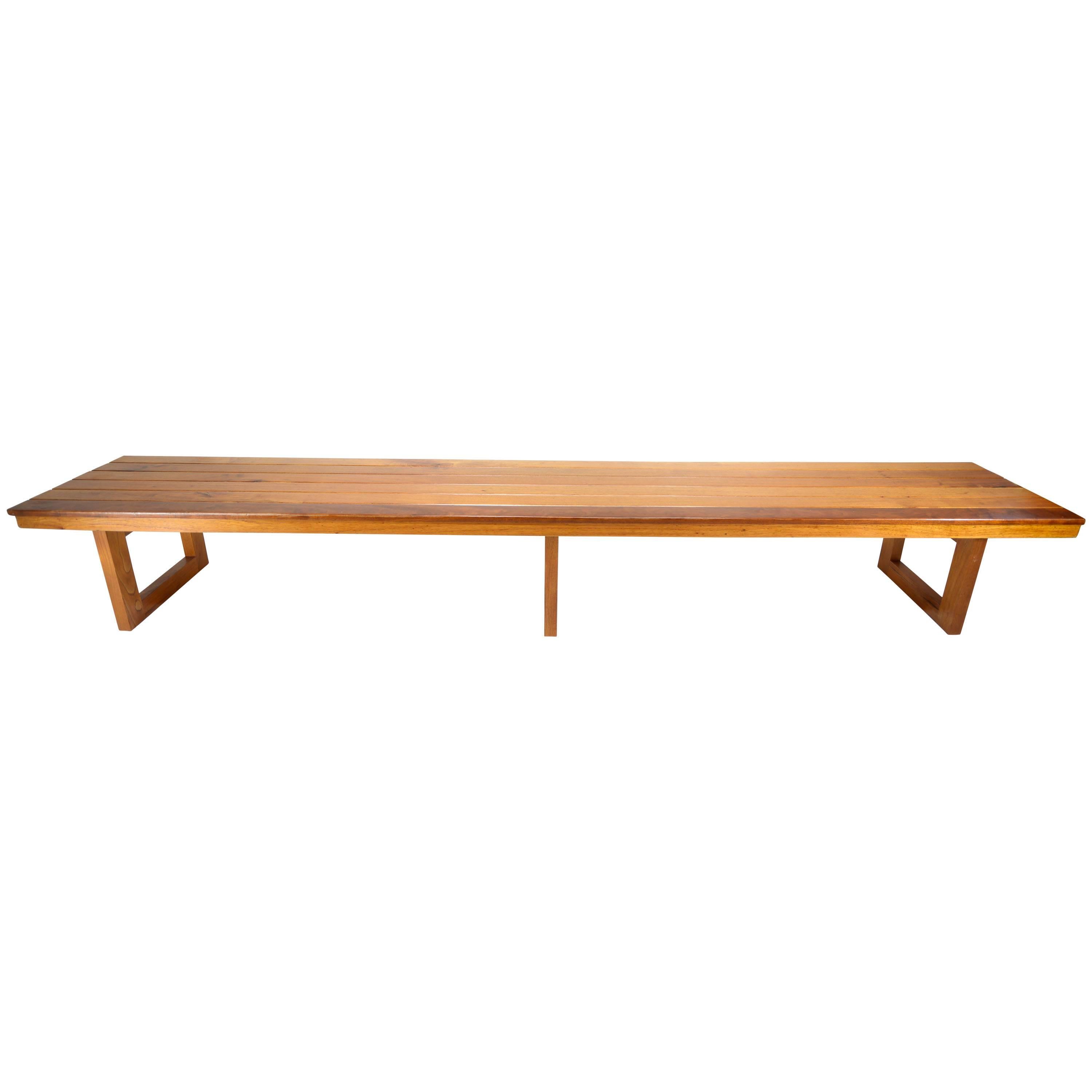 Mahogany 1950s Bench For Sale