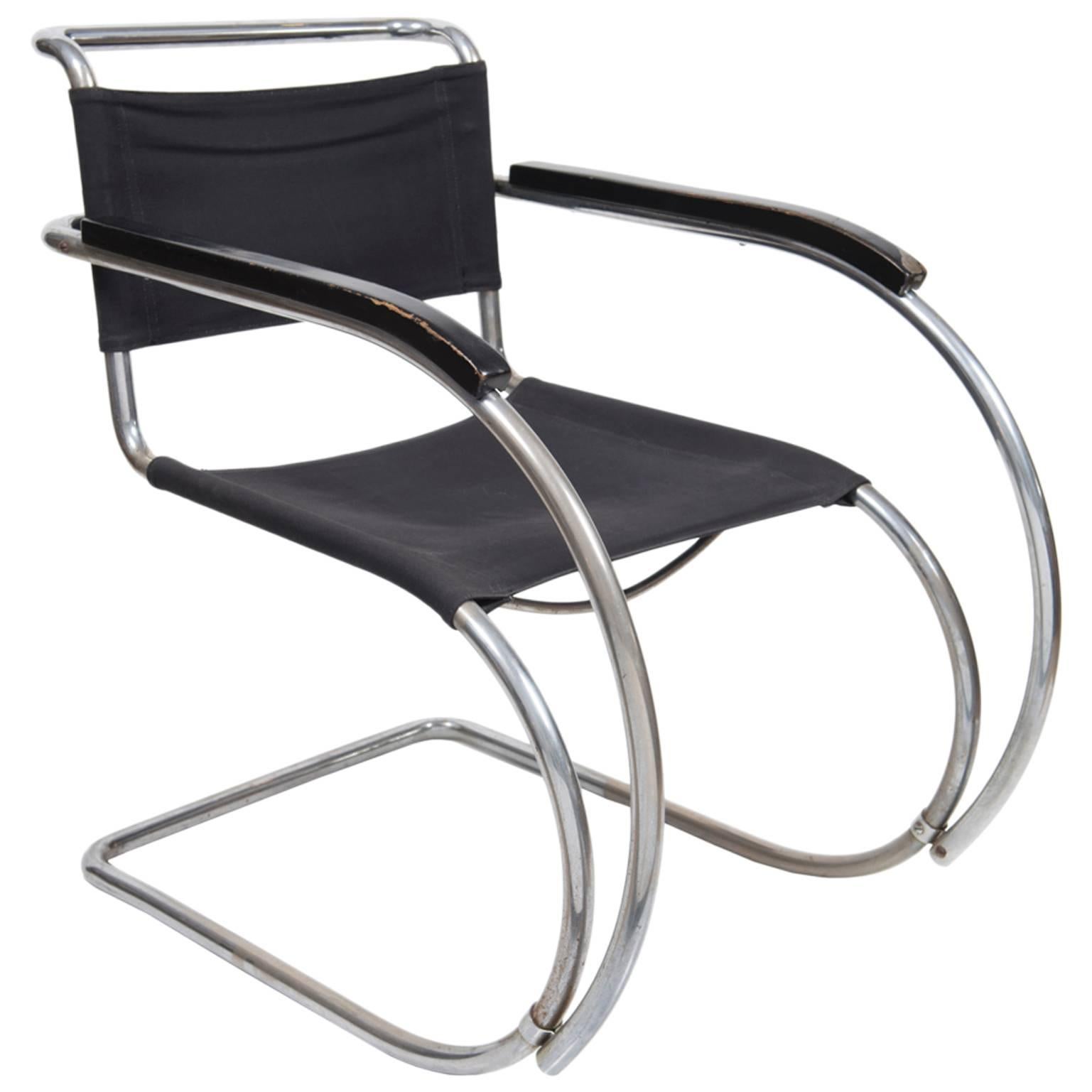 Ludwig Mis van der Rohe Mr 20 Cantilever Chair Design Weißenhof, 1927