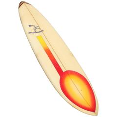 Gordie Surfboard, Transitional Pintail, Huntington Beach California, Early 1970s 6