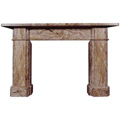 Mid-19th Century Victorian Architectural Reclaimed Marble Fireplace 5