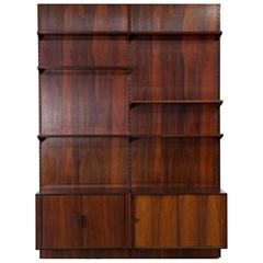 Rosewood Wall Unit by Kai Kristiansen for FM, Denmark
