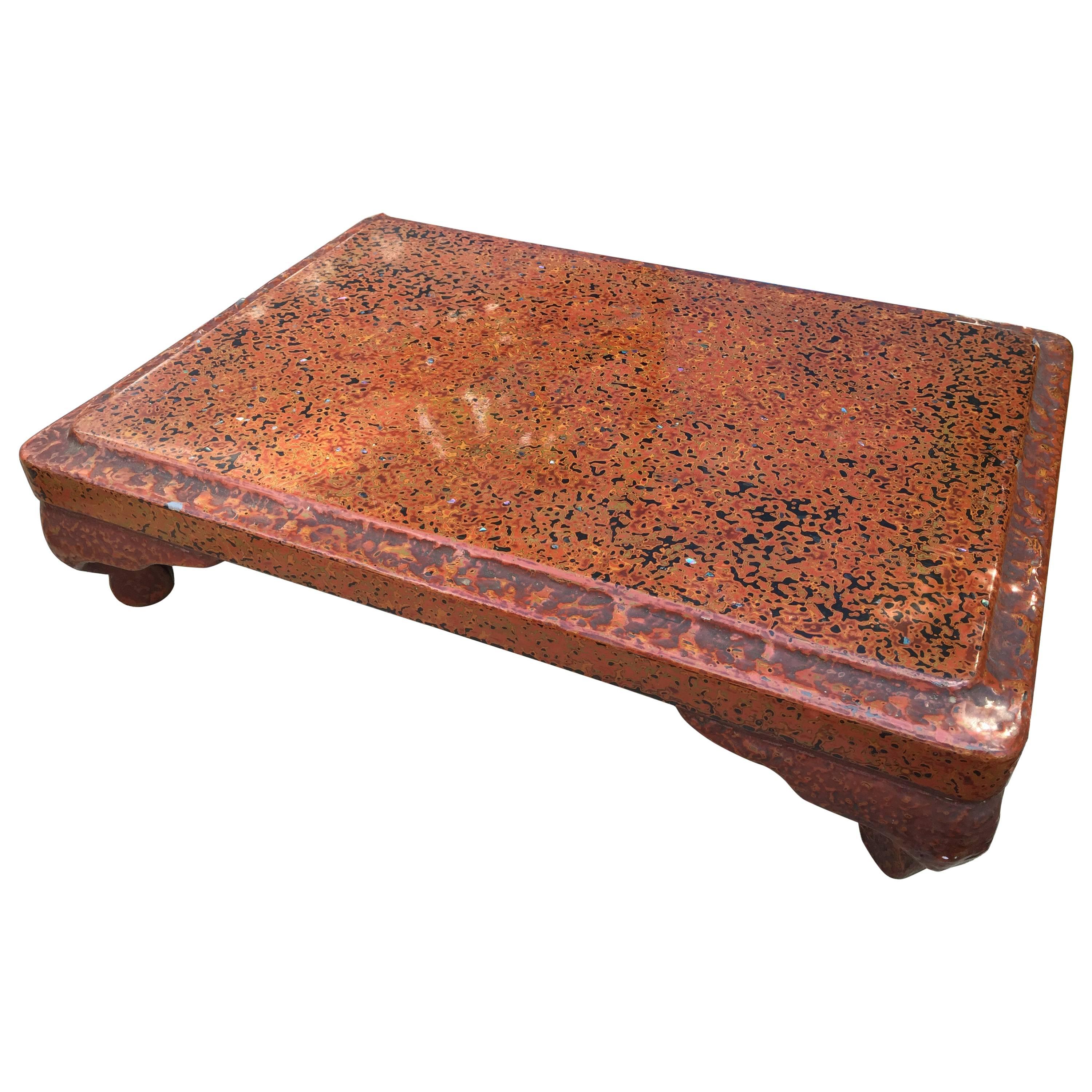 Stunning Japanese Antique Hand made, Hand Lacquered Tea Display Table 
