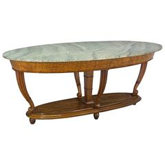 Vintage Italian Marble-Top Center Table