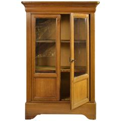 Louis-Philippe  Cherry Hanging Display Cabinet
