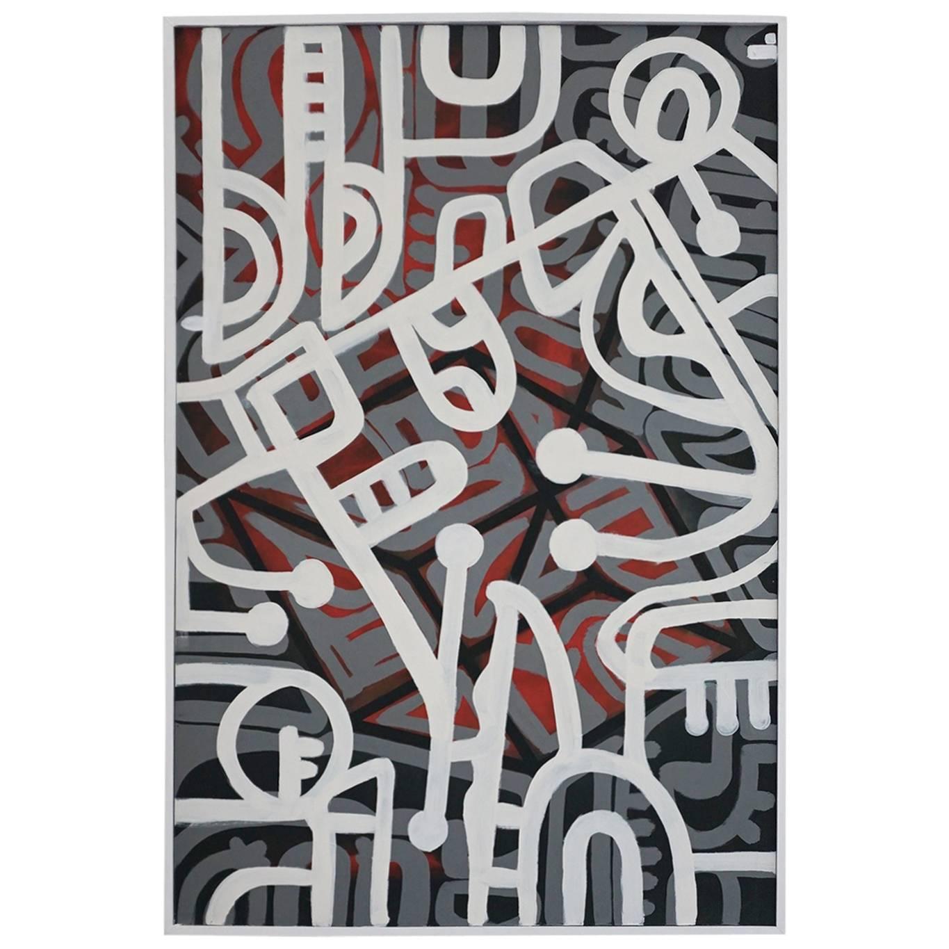 'Cube' Painting by Cesar Platero For Sale