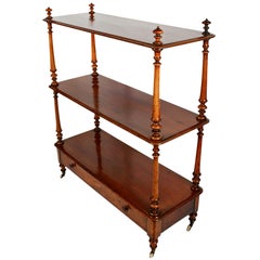 English Serving Trolley or Console Server of Walnut