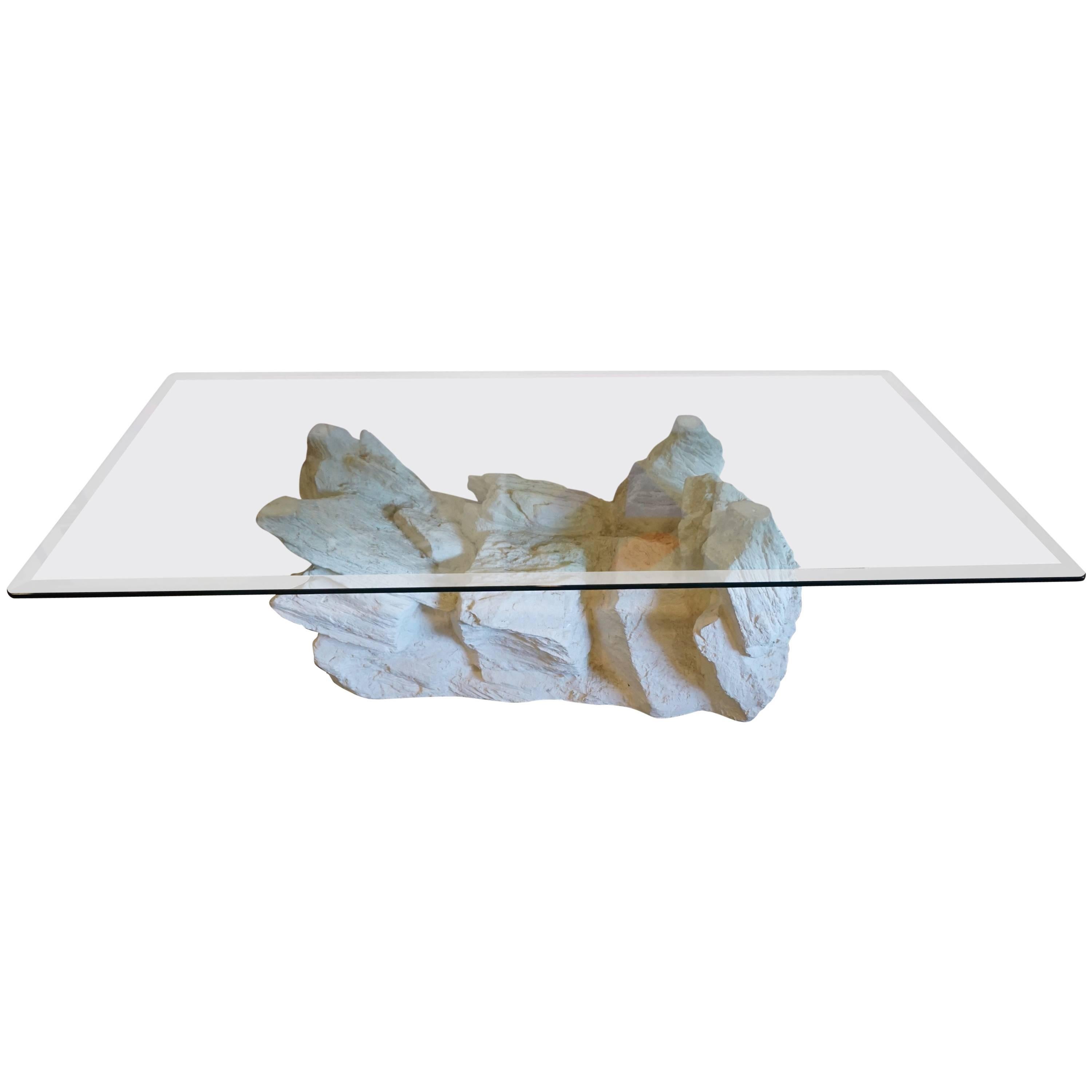 Brutalist Faux Rock Coffee Table by Sirmos