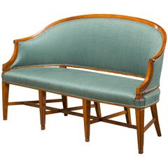 Louis XVI Sofa Bench Made of Fruit Wood, Reupholstered 1