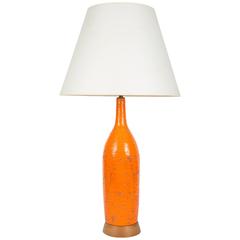 Orange Lava Glazed Lamp 7