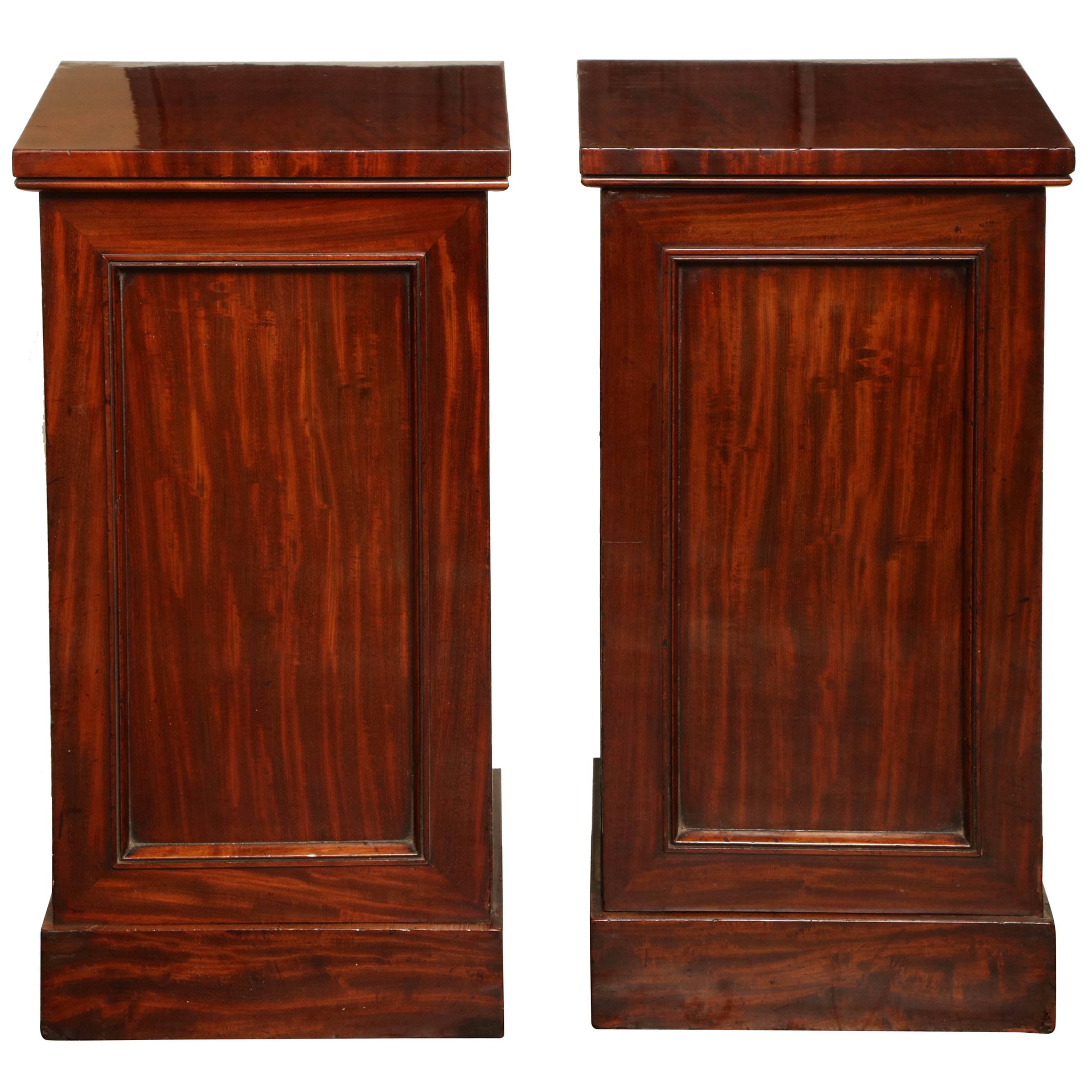 Pair of Late 19th Century English Bedside Tables