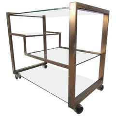 Mid-Century Modern Italian Serving Cart