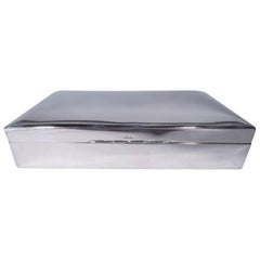 Smart English Sterling Silver Desk Box