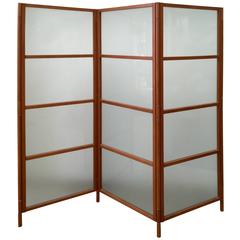 Contemporary Three-Panel Maple Screen 1