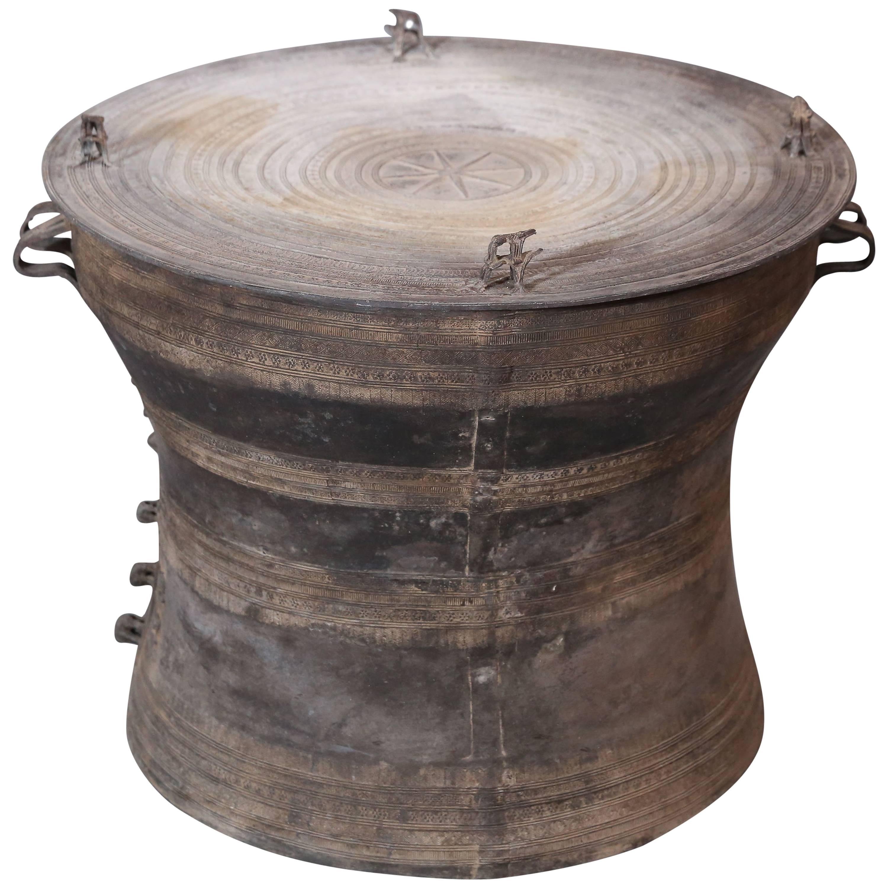 Thai Bronze Rain Drum