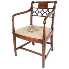 George III Period Mahogany Elbow Chair