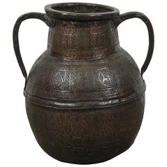 19th Century Persian Copper Pot with Handle 11