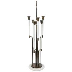 Modern Brass and Marble Tommi Parzinger Table Lamp 2