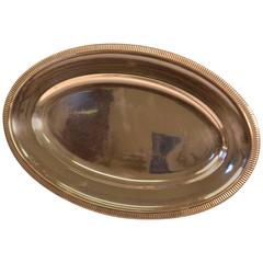 20th Century Silver Plated Oval Serving Tray 7