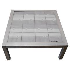 Pierre Cardin Tile-Top Cocktail Table