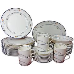 Gorham China Ariana Pattern 50-Piece Set Service for 12 + Two Serving