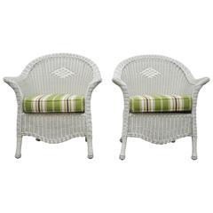 Used Pair of Wicker Chairs